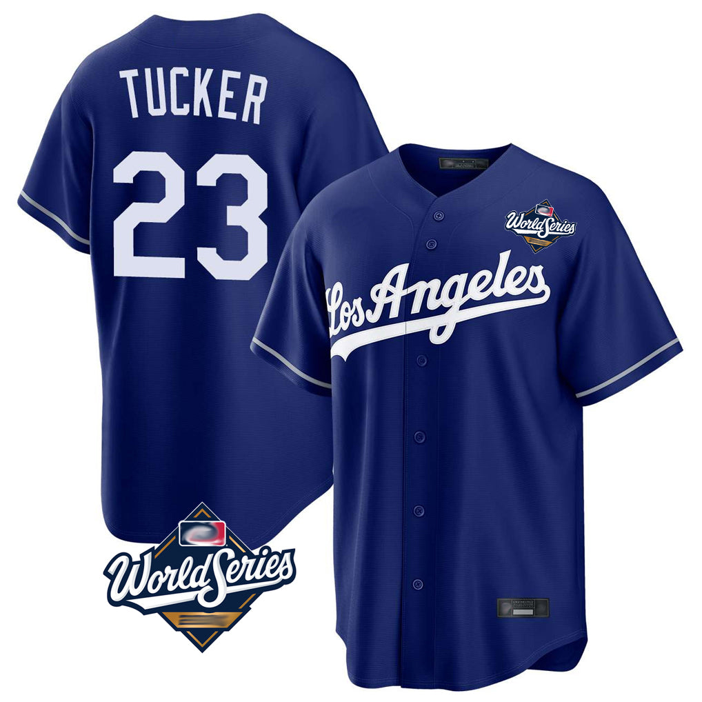Kooe LA.Dodgers #23 Kyle Tucker Player Royal World Series Game Stitched Jerseys