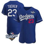 Kooe LA.Dodgers #23 Kyle Tucker Player Royal World Series Limited Elite Home Stitched Jerseys