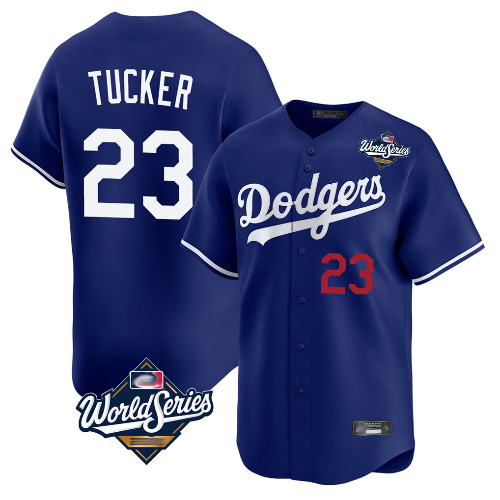 Kooe LA.Dodgers #23 Kyle Tucker Player Royal World Series Limited Home Stitched Jerseys