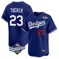 Kooe LA.Dodgers #23 Kyle Tucker Player Royal World Series Limited Home Stitched Jerseys