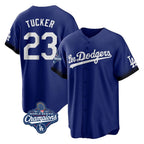 Kooe LA.Dodgers #23 Kyle Tucker Player Royal World Series Meet City Connect Home Game Stitched Jerseys