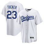 Kooe LA.Dodgers #23 Kyle Tucker Player White Game Home Stitched Jerseys
