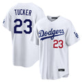 Kooe LA.Dodgers #23 Kyle Tucker Player White Home Game Stitched Jerseys