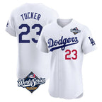 Kooe LA.Dodgers #23 Kyle Tucker Player White World Series Limited Elite Home Stitched Jerseys