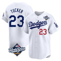 Kooe LA.Dodgers #23 Kyle Tucker Player White World Series Limited Home Stitched Jerseys