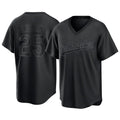 Kooe LA.Dodgers #25 Tommy Edman Player Black Pitch Fashion T-shirt Stitched Jerseys