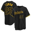 Kooe LA.Dodgers #25 Tommy Edman Player Black Snake Skin City Game Home Stitched Jerseys