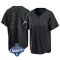 Kooe LA.Dodgers #25 Tommy Edman Player Black World Series Meet Pitch Fashion T-shirt Stitched Jerseys