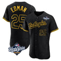 Kooe LA.Dodgers #25 Tommy Edman Player Black World Series Snake Skin City Limited Elite Home Stitched Jerseys