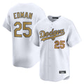 Kooe LA.Dodgers #25 Tommy Edman Player Gold Collection Limited Home Stitched Jerseys