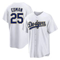 Kooe LA.Dodgers #25 Tommy Edman Player Gold White 2026 Collection Stadium Game Stitched Jerseys