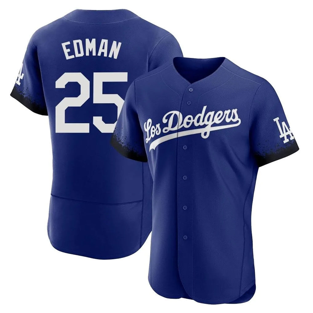 Kooe LA.Dodgers #25 Tommy Edman Player Royal City Connect Elite Home Stitched Jerseys