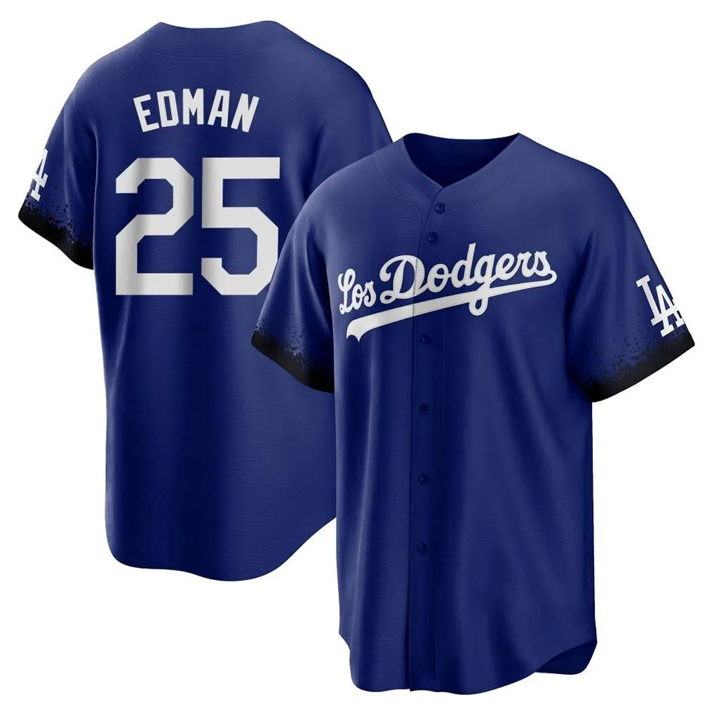Kooe LA.Dodgers #25 Tommy Edman Player Royal City Connect Home Game Stitched Jerseys