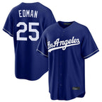 Kooe LA.Dodgers #25 Tommy Edman Player Royal Game Stitched Jerseys