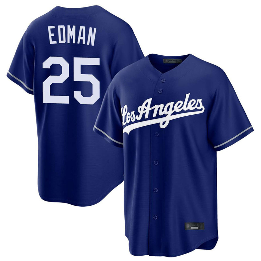 Kooe LA.Dodgers #25 Tommy Edman Player Royal Game Stitched Jerseys