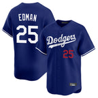 Kooe LA.Dodgers #25 Tommy Edman Player Royal Limited Home Stitched Jerseys
