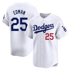 Kooe LA.Dodgers #25 Tommy Edman Player White Limited Home Stitched Jerseys