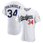 Kooe LA.Dodgers #34 Fernando Valenzuela Player Gold White 2026 Collection Stadium Limited Elite Stitched Jerseys