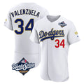 Kooe LA.Dodgers #34 Fernando Valenzuela Player Gold White World Series 2026 Collection Stadium Limited Elite Stitched Jerseys