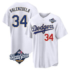 Kooe LA.Dodgers #34 Fernando Valenzuela Player Gold White World Series 2026 Collection Stadium Limited Stitched Jerseys