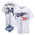 Kooe LA.Dodgers #34 Fernando Valenzuela Player Gold White World Series Meet 2026 Collection Stadium Limited Stitched Jerseys