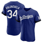 Kooe LA.Dodgers #34 Fernando Valenzuela Player Royal City Connect Elite Home Stitched Jerseys