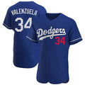 Kooe LA.Dodgers #34 Fernando Valenzuela Player Royal Limited Elite Home Stitched Jerseys
