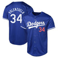 Kooe LA.Dodgers #34 Fernando Valenzuela Player Royal Limited World Series Stitched Jerseys