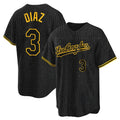 Kooe LA.Dodgers #3 Edwin D¨ªaz Player Black Gold Limited Home Stitched Jerseys