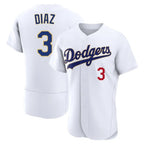 Kooe LA.Dodgers #3 Edwin D¨ªaz Player Gold White 2026 Collection Stadium Limited Elite Stitched Jerseys