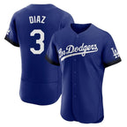Kooe LA.Dodgers #3 Edwin D¨ªaz Player Royal City Connect Elite Home Stitched Jerseys