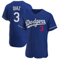 Kooe LA.Dodgers #3 Edwin D¨ªaz Player Royal Limited Elite Home Stitched Jerseys