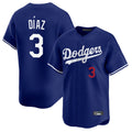 Kooe LA.Dodgers #3 Edwin D¨ªaz Player Royal Limited Home Stitched Jerseys