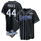 Kooe LA.Dodgers #44 Andy Pages Player Black World Series Carbon Limited Home Stitched Jerseys
