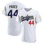 Kooe LA.Dodgers #44 Andy Pages Player Gold White 2026 Collection Stadium Limited Elite Stitched Jerseys