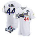 Kooe LA.Dodgers #44 Andy Pages Player Gold White World Series 2026 Collection Stadium Limited Elite Stitched Jerseys
