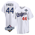 Kooe LA.Dodgers #44 Andy Pages Player Gold White World Series 2026 Collection Stadium Limited Stitched Jerseys