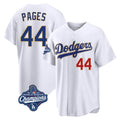 Kooe LA.Dodgers #44 Andy Pages Player Gold White World Series Meet 2026 Collection Stadium Limited Stitched Jerseys