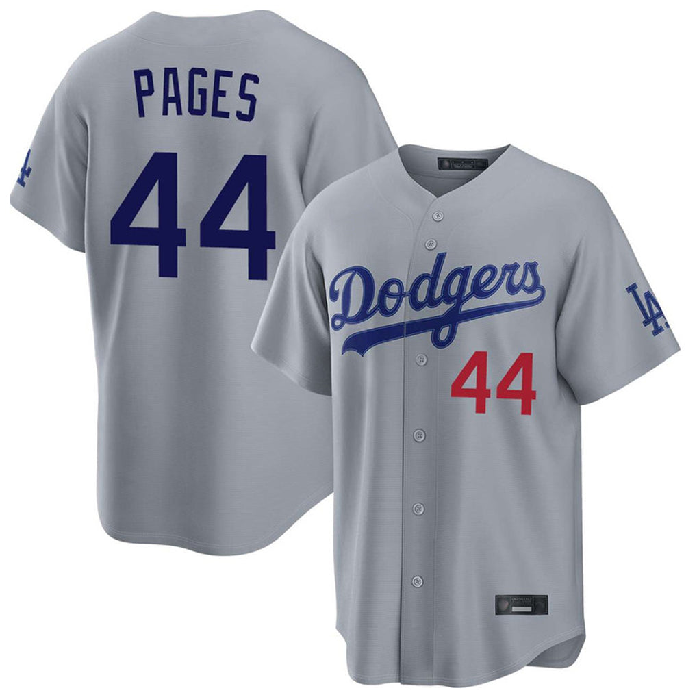 Kooe LA.Dodgers #44 Andy Pages Player Gray Game Home Stitched Jerseys