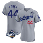 Kooe LA.Dodgers #44 Andy Pages Player Gray World Series Limited Elite Home Stitched Jerseys