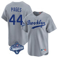 Kooe LA.Dodgers #44 Andy Pages Player Gray World Series Meet Game Limited Home Stitched Jerseys