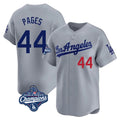 Kooe LA.Dodgers #44 Andy Pages Player Gray World Series Meet Limited Home Stitched Jerseys