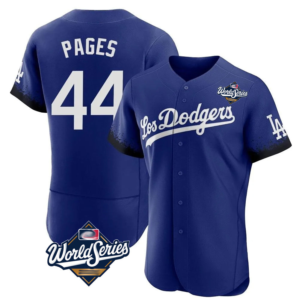 Kooe LA.Dodgers #44 Andy Pages Player Royal World Series City Connect Elite Home Stitched Jerseys