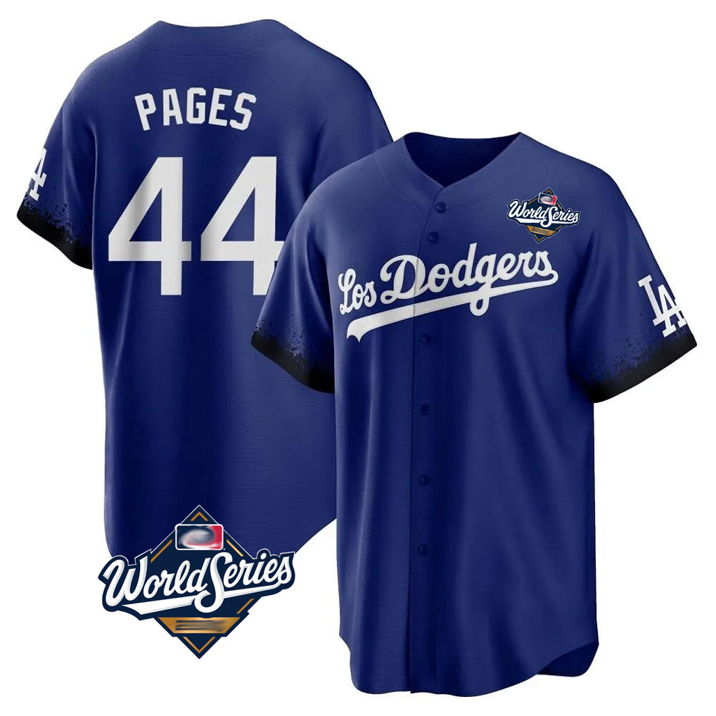 Kooe LA.Dodgers #44 Andy Pages Player Royal World Series City Connect Home Game Stitched Jerseys