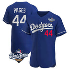Kooe LA.Dodgers #44 Andy Pages Player Royal World Series Limited Elite Home Stitched Jerseys