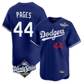 Kooe LA.Dodgers #44 Andy Pages Player Royal World Series Limited Home Stitched Jerseys
