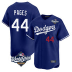 Kooe LA.Dodgers #44 Andy Pages Player Royal World Series Limited Home Stitched Jerseys