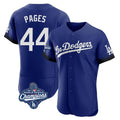 Kooe LA.Dodgers #44 Andy Pages Player Royal World Series Meet City Connect Elite Home Stitched Jerseys
