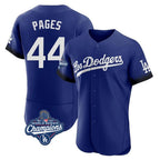 Kooe LA.Dodgers #44 Andy Pages Player Royal World Series Meet City Connect Elite Home Stitched Jerseys
