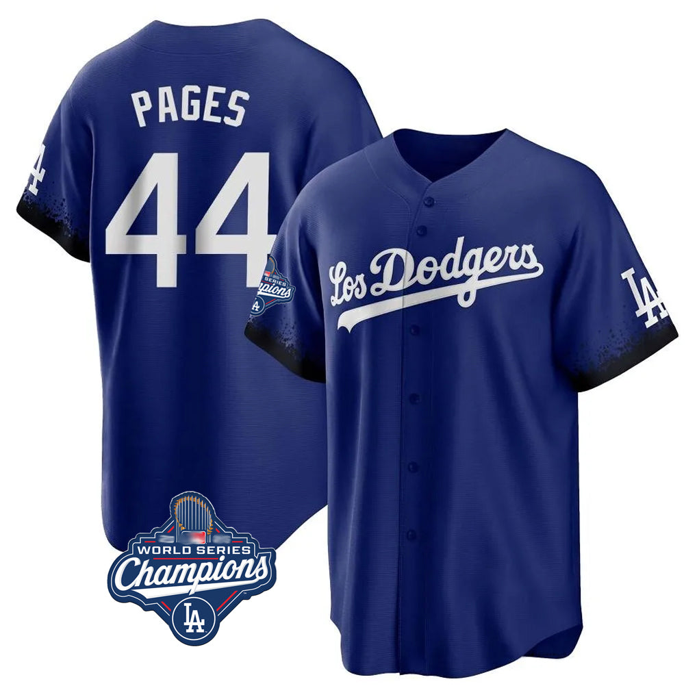 Kooe LA.Dodgers #44 Andy Pages Player Royal World Series Meet City Connect Home Game Stitched Jerseys